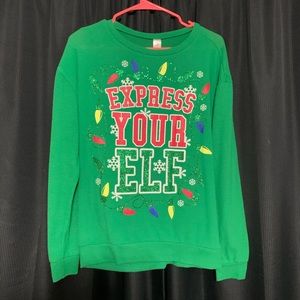 “Express your Elf” Christmas sweater